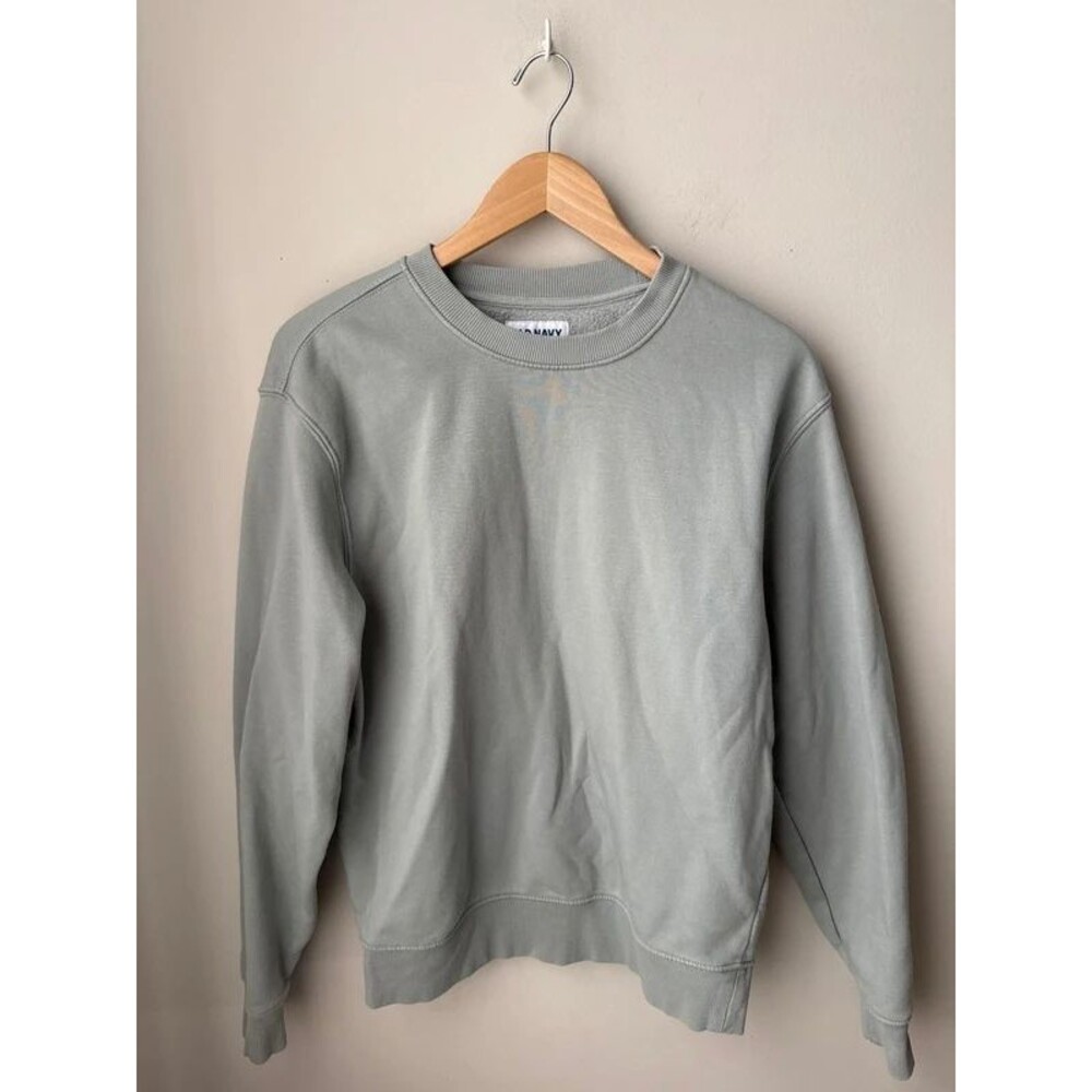 Old Navy Heavyweight Fleece Crewneck Sweatshirt Gray Small